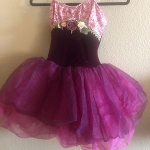 Burgundy  ballet dress